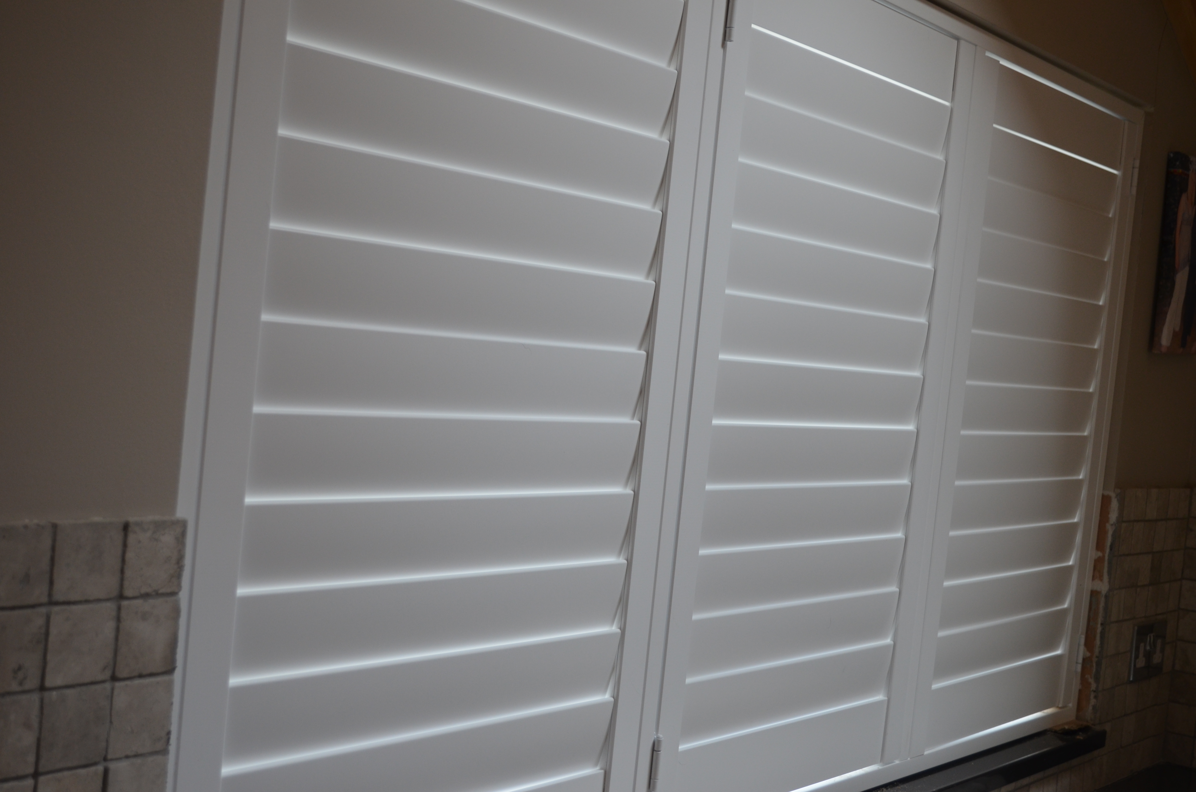 Tier on Tier Window Shutters in white