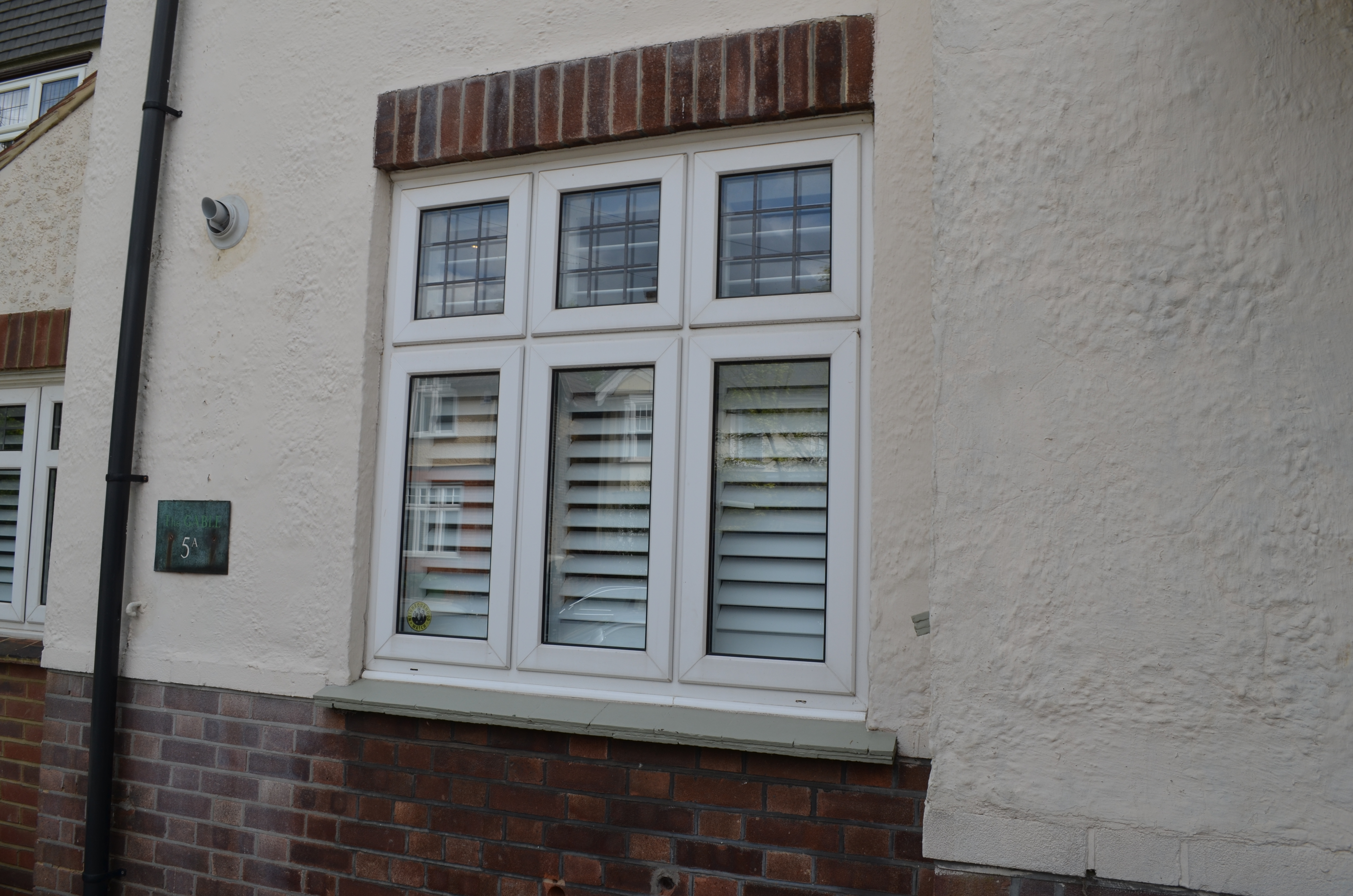 Tier on Tier Window Shutters in white